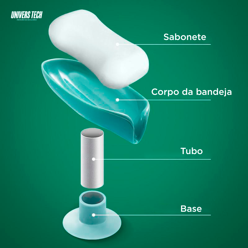 Saboneteira com Drenagem de Água