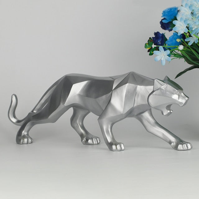Estátua De Leopardo Moderna