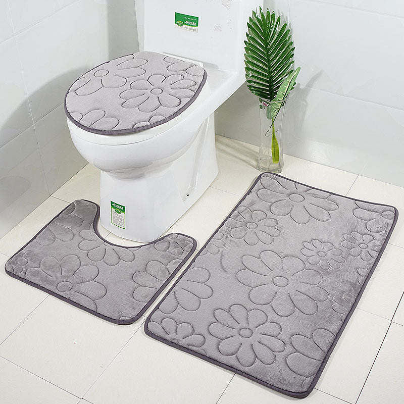Jogo De Tapetes Para Banheiro e Lavabo 3 Peças