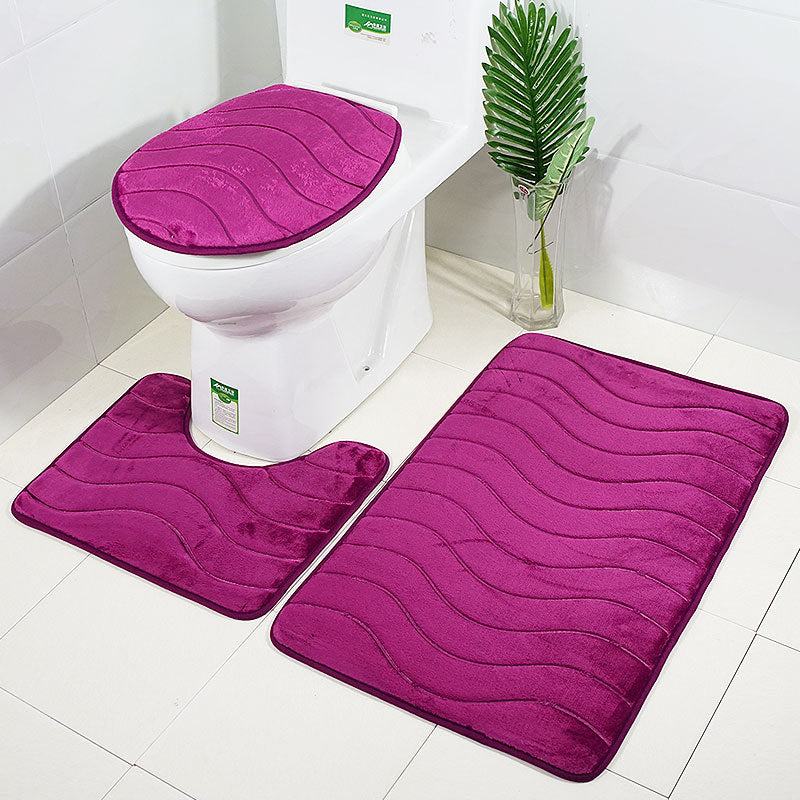 Jogo De Tapetes Para Banheiro e Lavabo 3 Peças