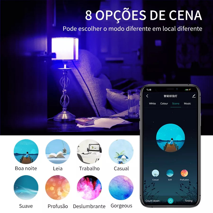 Lâmpada Inteligente Alexa | Controle por Voz