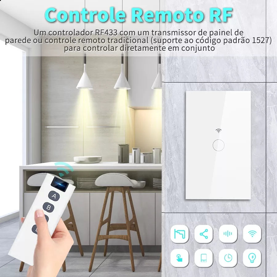 Interruptor Wi-fi Inteligente | Compatível com Alexa