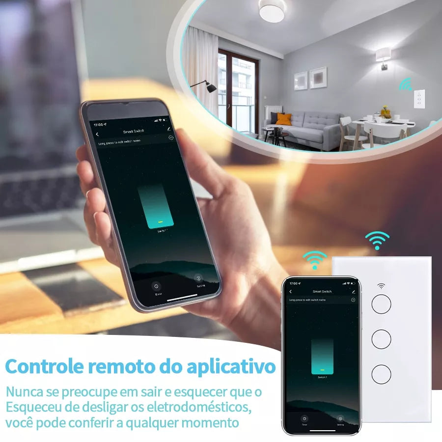 Interruptor Wi-fi Inteligente | Compatível com Alexa