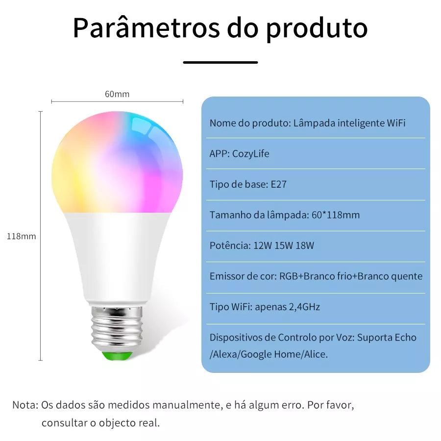 Lâmpada Inteligente Alexa | Controle por Voz